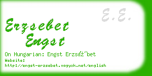 erzsebet engst business card